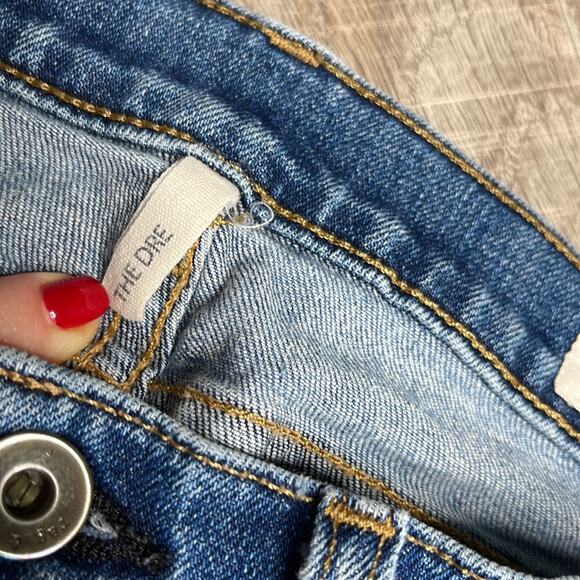 RAG & BONE The Dre in Gia Distressed Low Rise Slim Ankle Jeans Women’s Size 25 - Picture 3 of 10